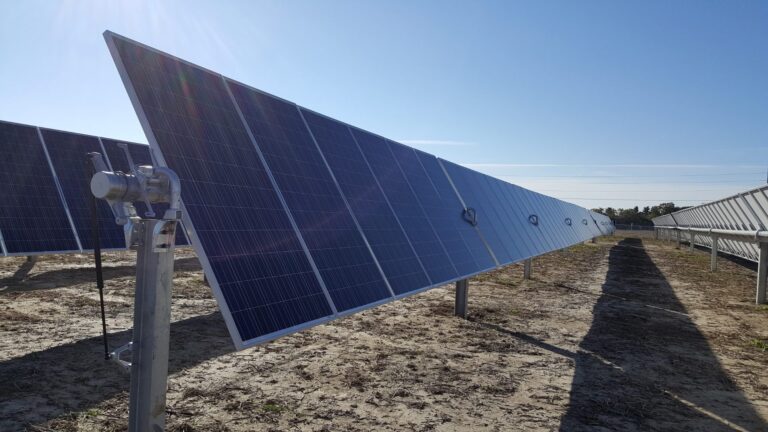 Solar panel detail at a Willert Construction energy project